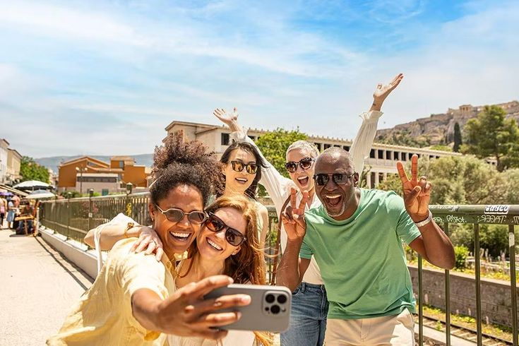 A small group tour package where friends are traveling European historic places.